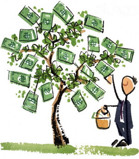 дерево денег