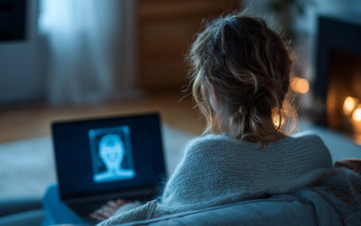 девушка с ноутбуком